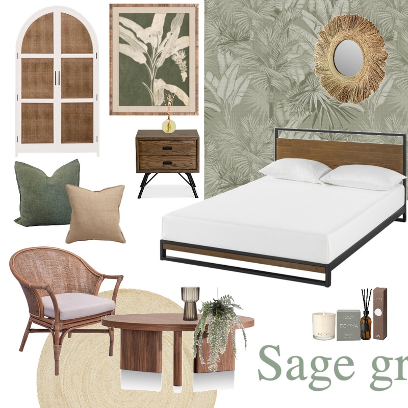 sage green bedroom Mood Board by Fleur Design on Style Sourcebook