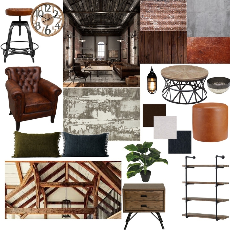 Modern Industrial Mood Board by Shanedamon1 on Style Sourcebook