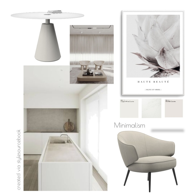 Minimalism Mood Board by Cara Richardson Designs on Style Sourcebook