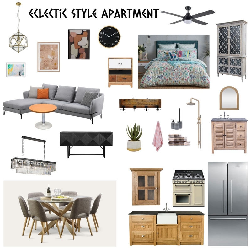 Eclectic Style Apartment Mood Board by Alvin Biene on Style Sourcebook