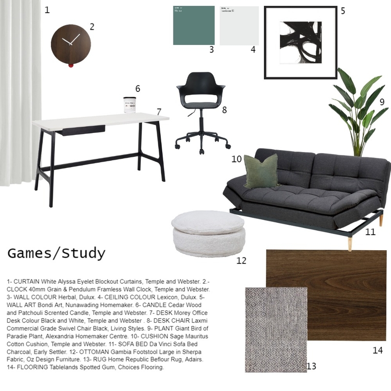 STUDY Mood Board by Kelsie on Style Sourcebook