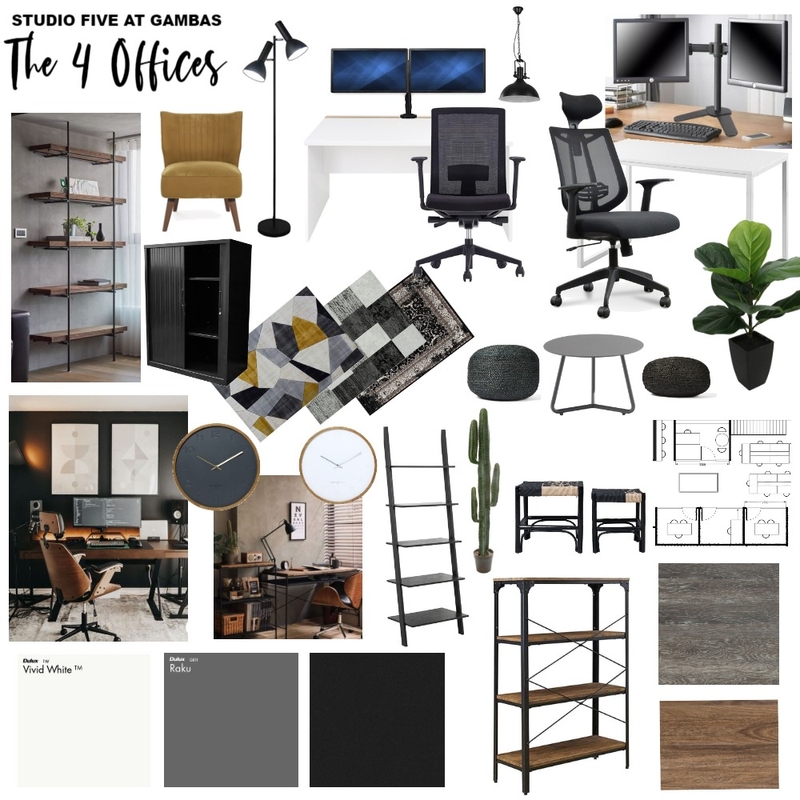 ST5 - The 4 Offices Mood Board by Anahevans on Style Sourcebook