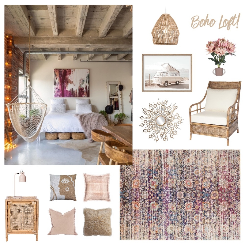 Boho Loft Mood Board by Ciara Kelly on Style Sourcebook