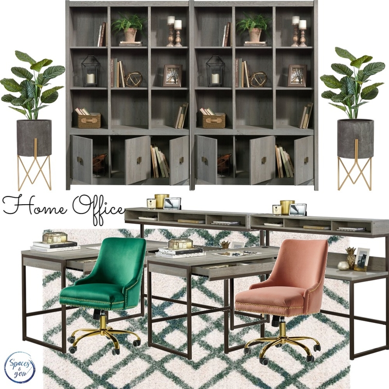 Home office for Couple Mood Board by Spaces&You on Style Sourcebook