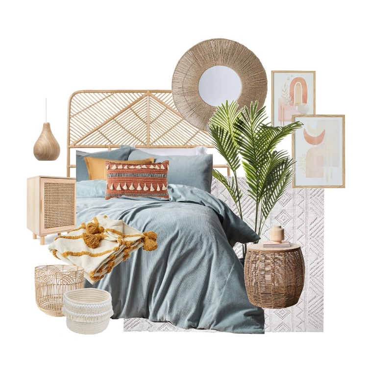 Boho bedroom Mood Board by NicolaT on Style Sourcebook