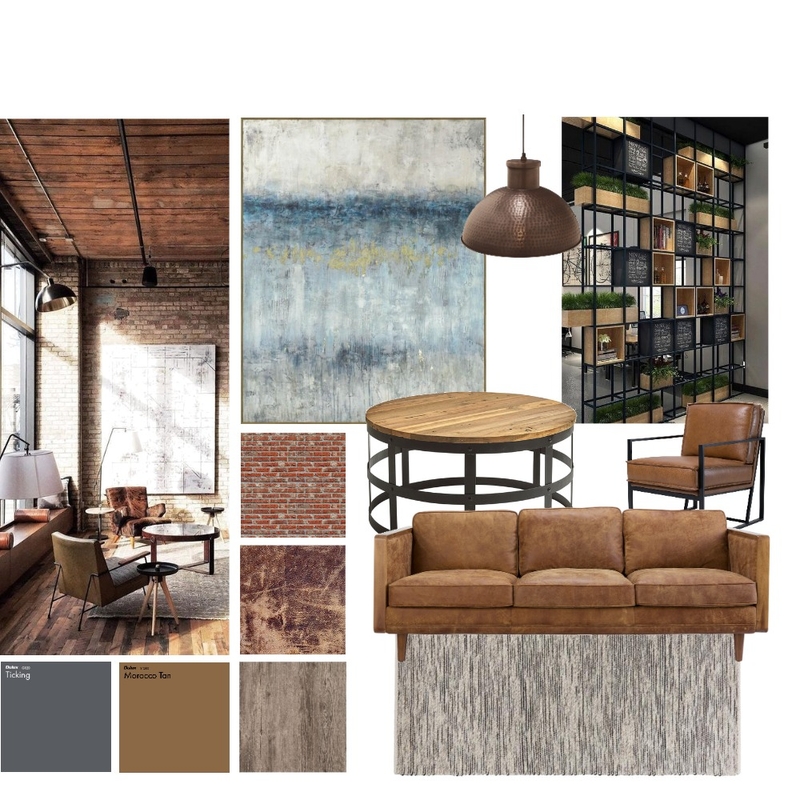 Industrial Study Mood Board by Jamie Chan on Style Sourcebook