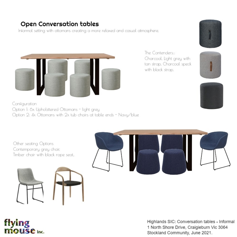 Informal Conversation tables Mood Board by Flyingmouse inc on Style Sourcebook