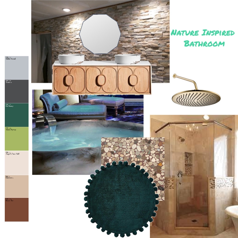 Nature-Inspired Bathroom Mood Board by Naomi on Style Sourcebook