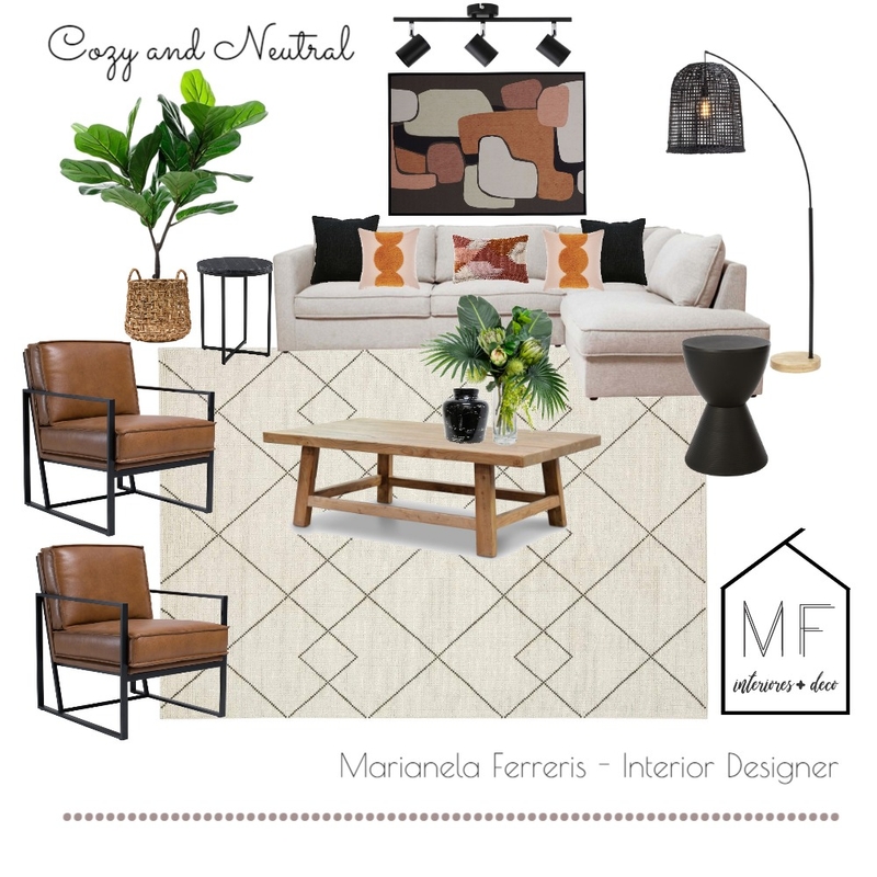 Neutral & Cozy Mood Board by MF INTERIORES & DECO on Style Sourcebook