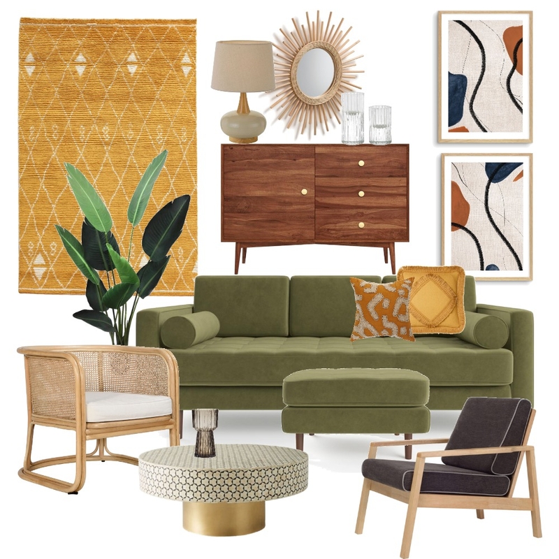 Mid Century Modern Mood Board by uncommonelle on Style Sourcebook
