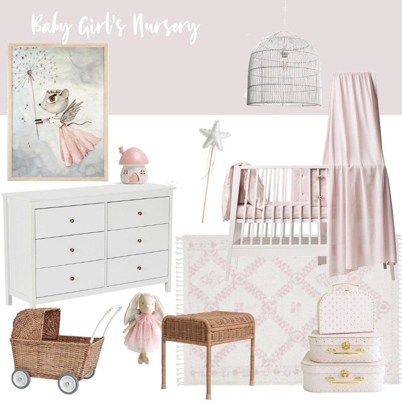 Baby girl nursery Mood Board by madelineplatt on Style Sourcebook