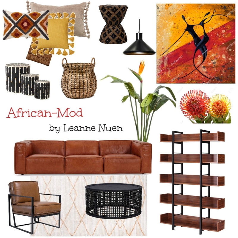 African-Mod Mood Board by leanne.nuen@gmail.com on Style Sourcebook