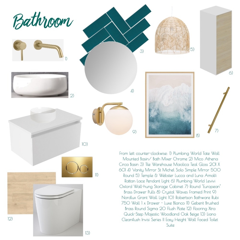 Assignment 9- Bathroom Mood Board by je.ssw@hotmail.com on Style Sourcebook