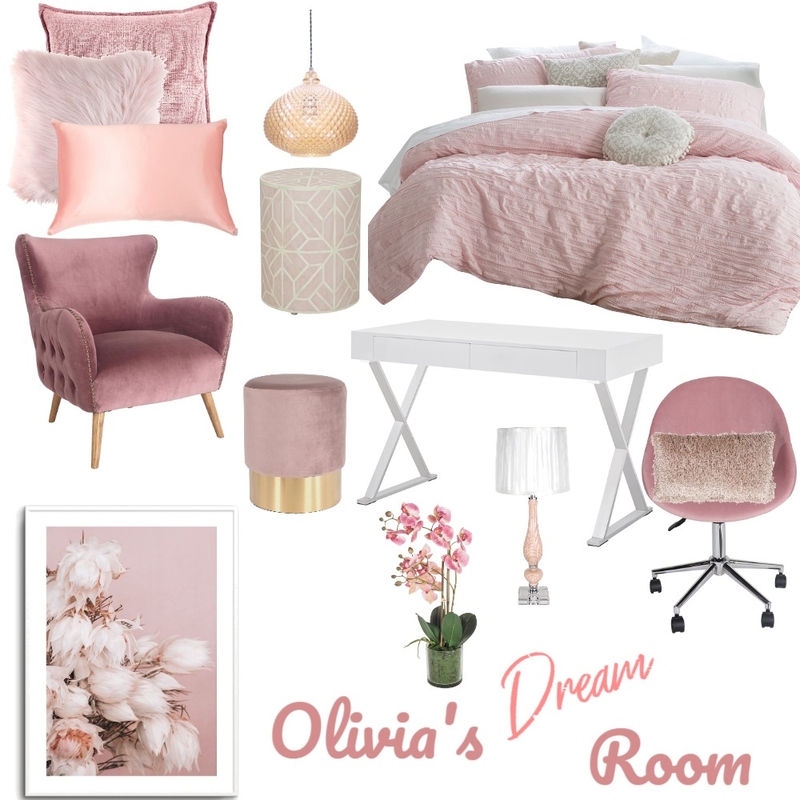 Olivia's Dream Room Mood Board by leanne.nuen@gmail.com on Style Sourcebook