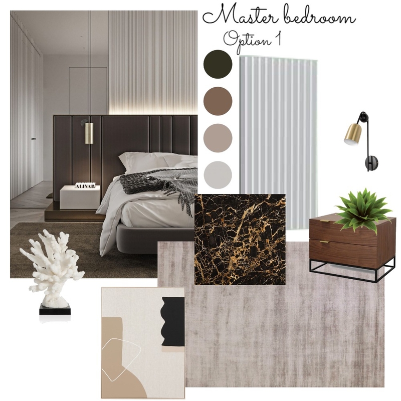 משפחת סגס: חדר שינה הורים: אופציה 1 Mood Board by Marin-a on Style Sourcebook