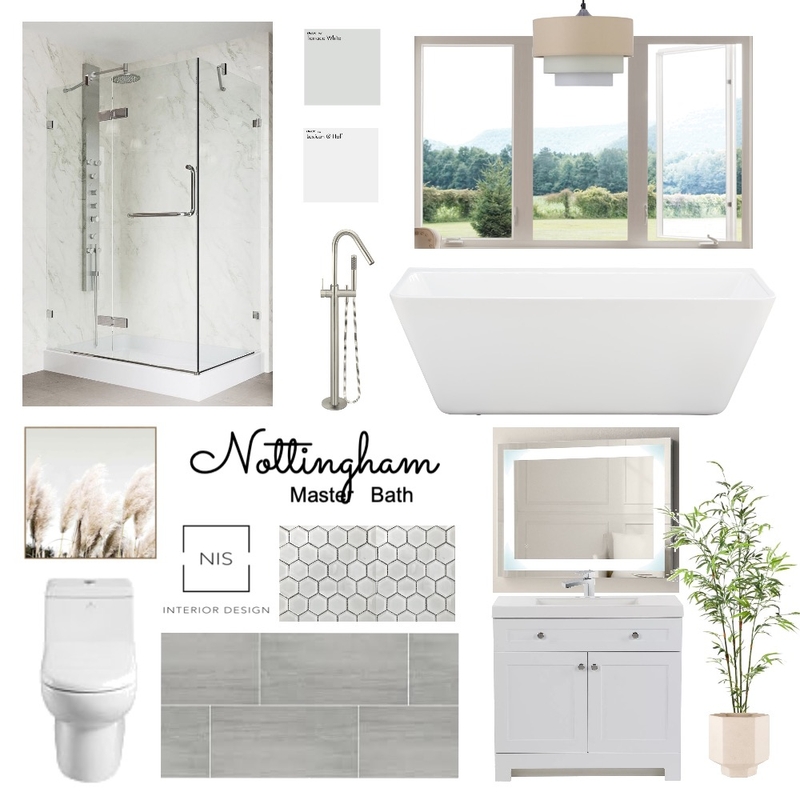 Nottingham Master Bathroom Mood Board by Nis Interiors on Style Sourcebook