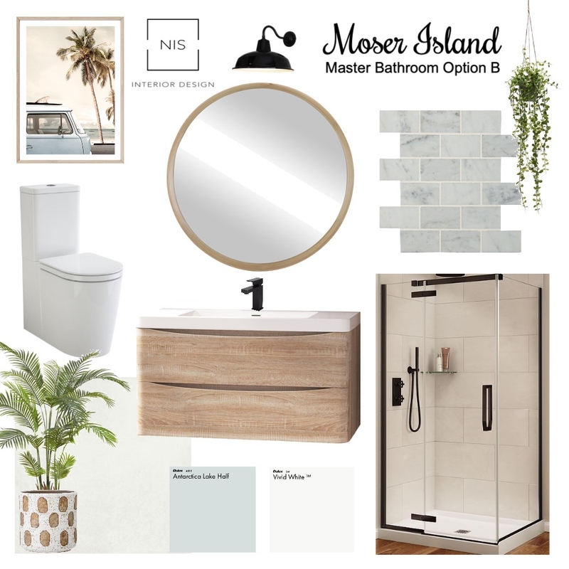 Moser Island - Master Bath (option B) Mood Board by Nis Interiors on Style Sourcebook