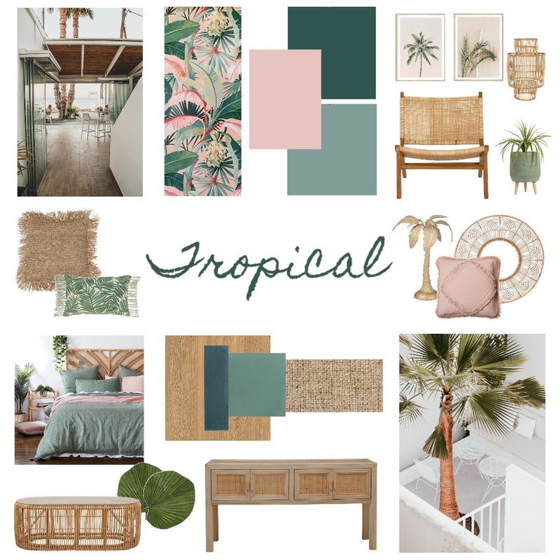 Tropical Style Mood Board by sanderson8177 on Style Sourcebook