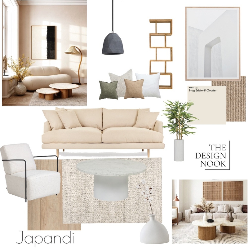 Japandi mb2 Mood Board by jazmynoxley on Style Sourcebook