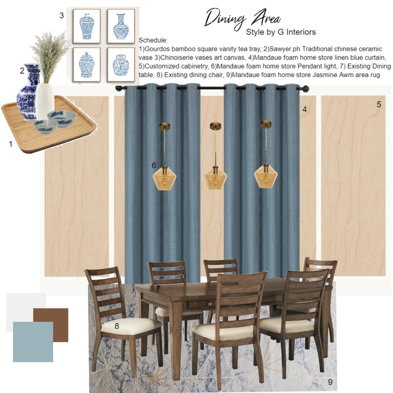 Dining Area Sample Board Mood Board by Gia123 on Style Sourcebook