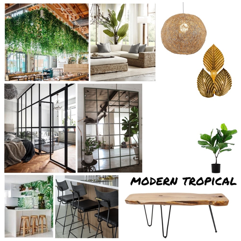 Modern Tropical Mood Board by qihe on Style Sourcebook