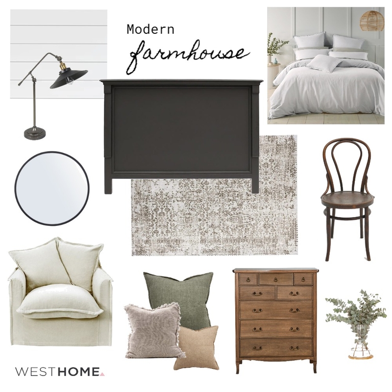 Modern Farmhouse Mood Board by West Home on Style Sourcebook
