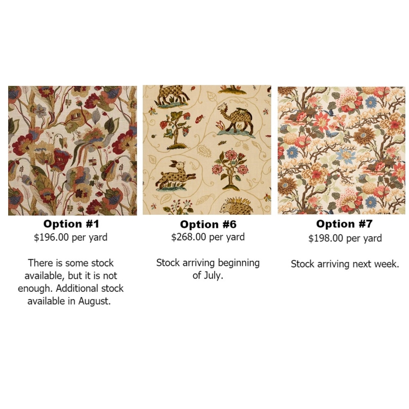 Ruth's drapery fabrics - more Mood Board by Intelligent Designs on Style Sourcebook