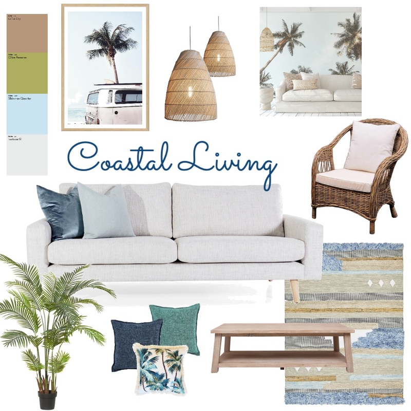 Coastal Living Mood Board by Valeria Fang on Style Sourcebook