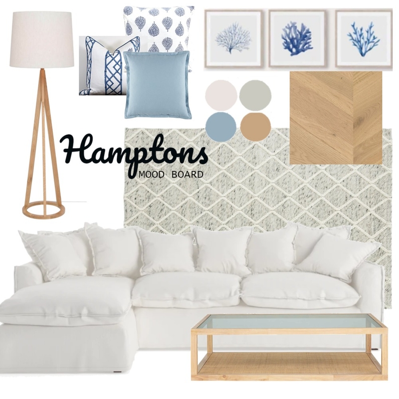 Module 3- Hamptons style Mood Board by Valerie Joan Interiors on Style Sourcebook