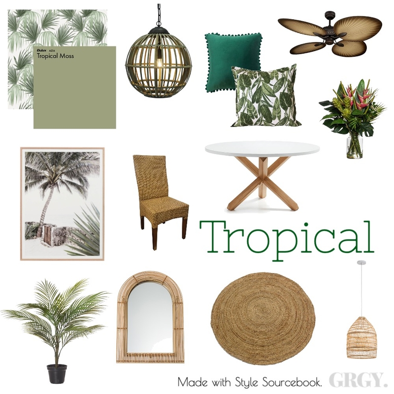 Tropical Mood Board by savannahgregory on Style Sourcebook