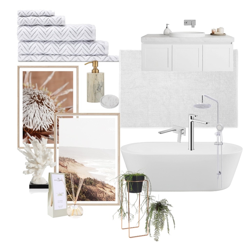 Coastal Bathroom Inspiration Mood Board by krisursua on Style Sourcebook