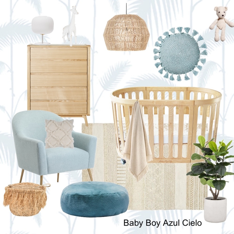 Baby Boy Azul Cielo Mood Board by stylefusion on Style Sourcebook
