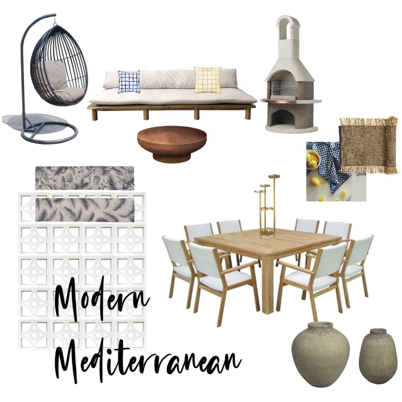 Modern Mediterranean Mood Board by CamilleArmstrong on Style Sourcebook