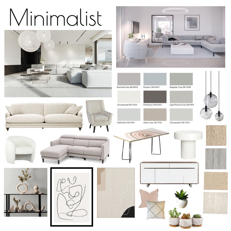 Minimalist Inspired Mood Board Mood Board by sgeneve on Style Sourcebook