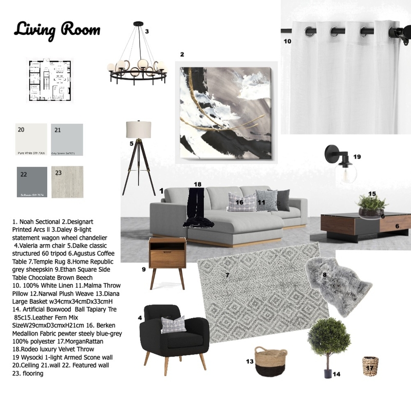 LIVING ROOM Mood Board by Mellany Jagt on Style Sourcebook