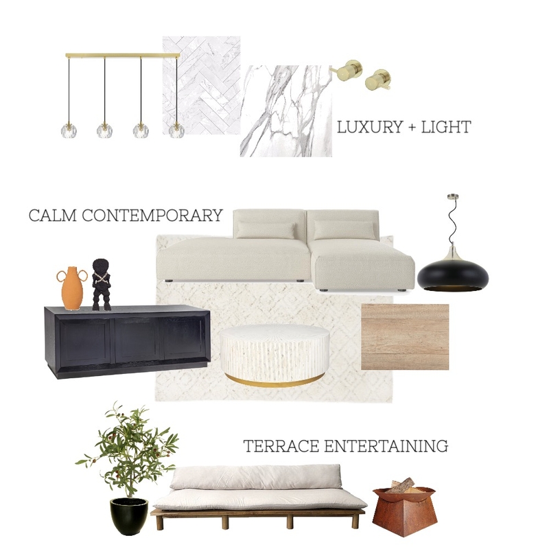 Drew&LeahCONTEMPORARY Mood Board by elle watson on Style Sourcebook