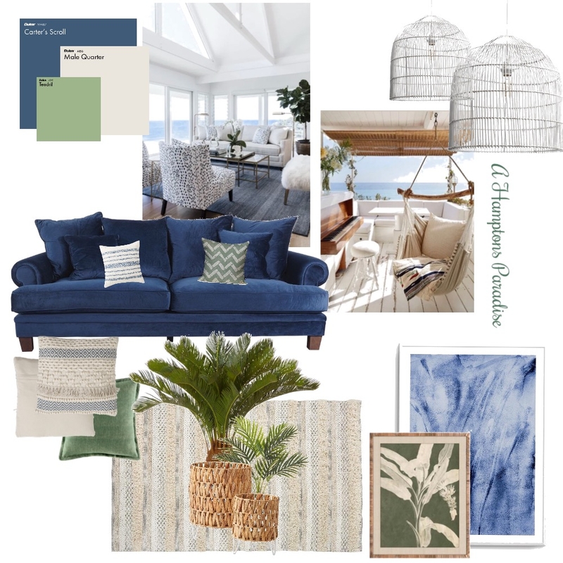 The Hamptons Paradise Mood Board by Tufool Alhayki on Style Sourcebook