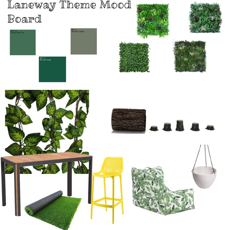 Mood board for theme of laneway Mood Board by fkh on Style Sourcebook