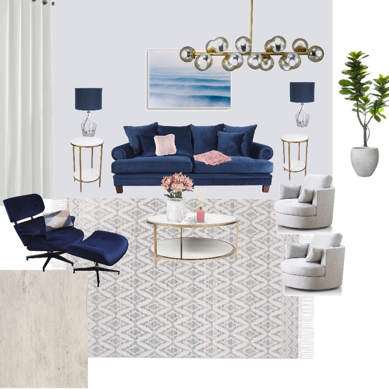 blue and blush Mood Board by khadijah.L on Style Sourcebook