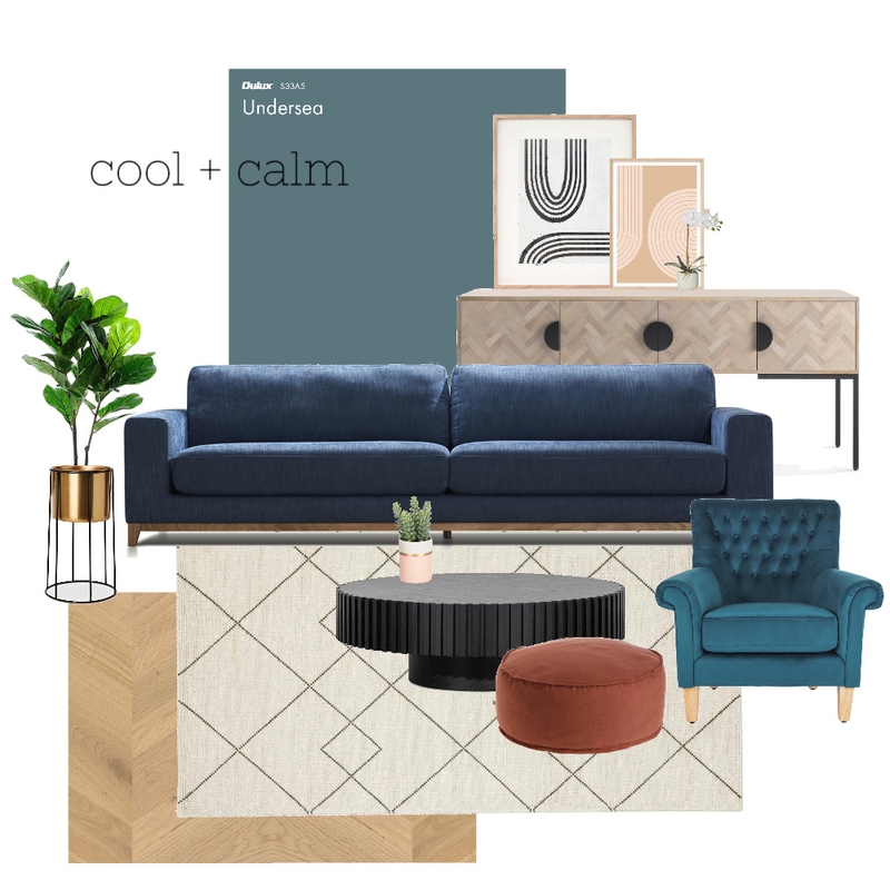 Cool and calm Mood Board by Carly Thorsen Interior Design on Style Sourcebook