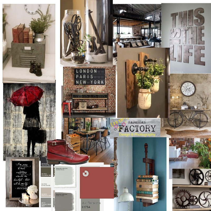 Mosh's orbanic/industrial  living room Mood Board by sandra dagan on Style Sourcebook