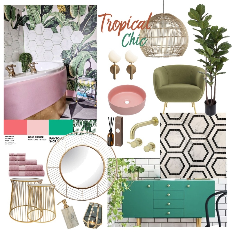 Tropical Chic Mood Board by gianelle on Style Sourcebook