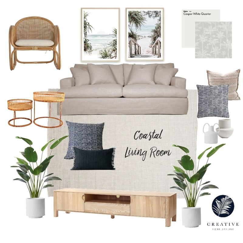 Coastal Living Room Mood Board by CHStyling on Style Sourcebook