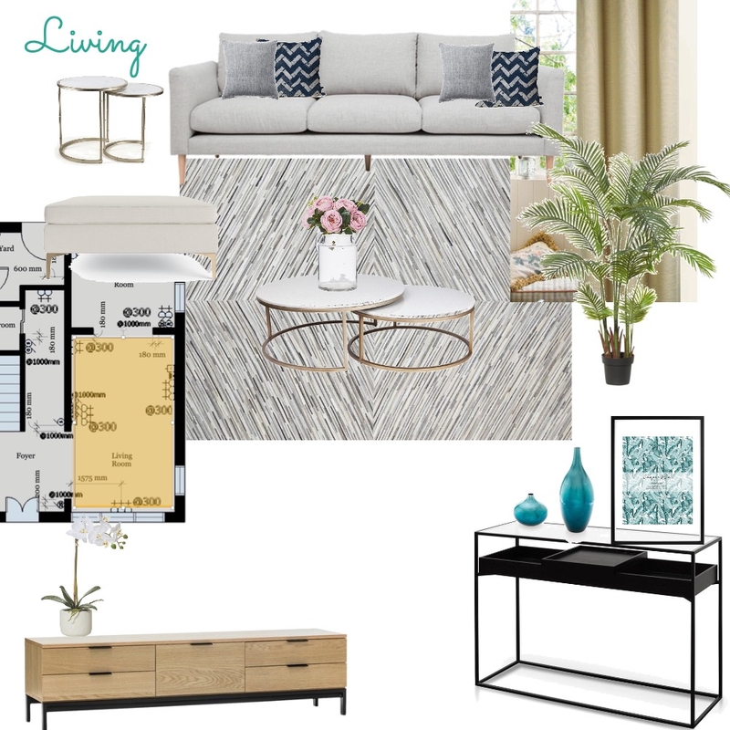 Living Room Mood Board by KC Chuah on Style Sourcebook