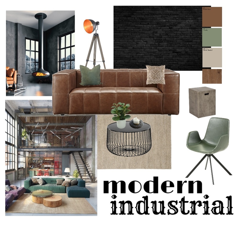 Modern industrial Mood Board by The Fleming Way on Style Sourcebook