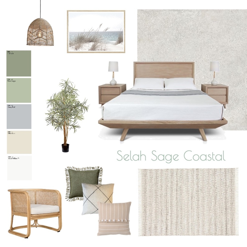 Selah Sage Coastal Bedroom Mood Board by Kate Campbell on Style Sourcebook