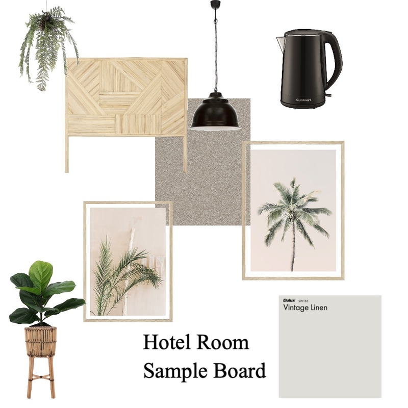 Hotel Room Sample Board Mood Board by Airlie Dayz Interiors + Design on Style Sourcebook