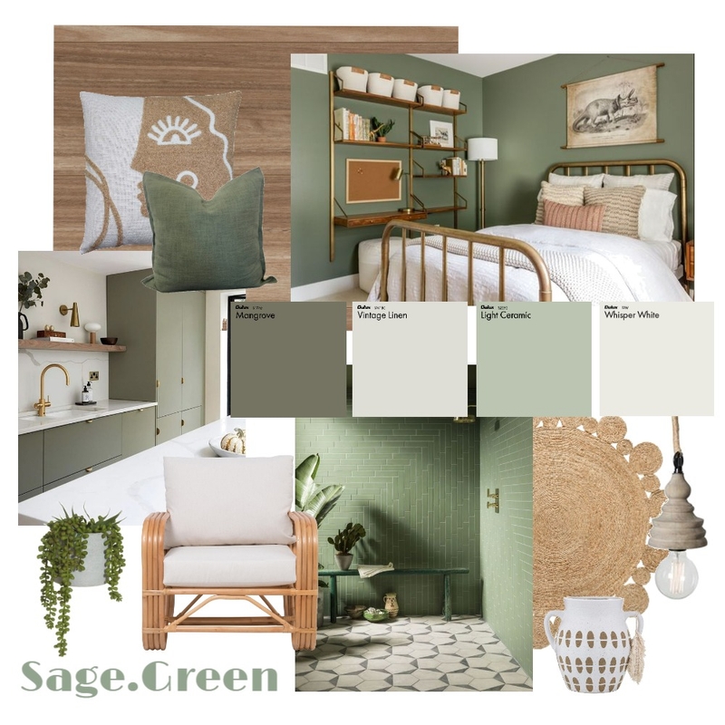 Sage Green Mood Board by LucyPett on Style Sourcebook