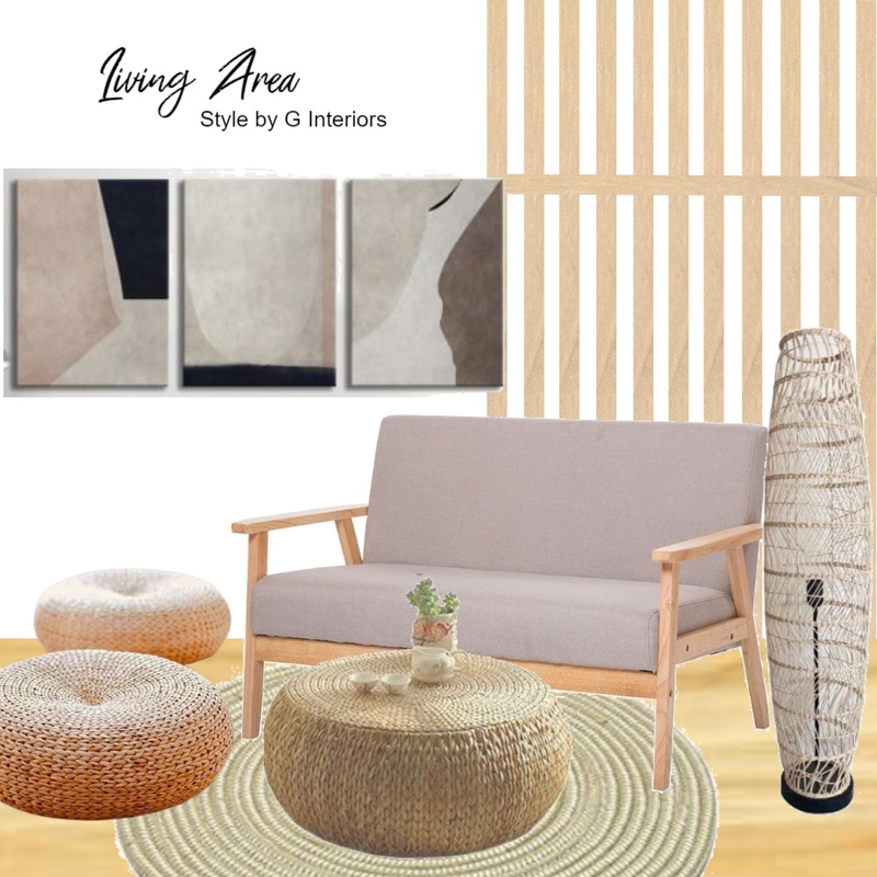 Japandi Living Area Mood Board by Gia123 on Style Sourcebook