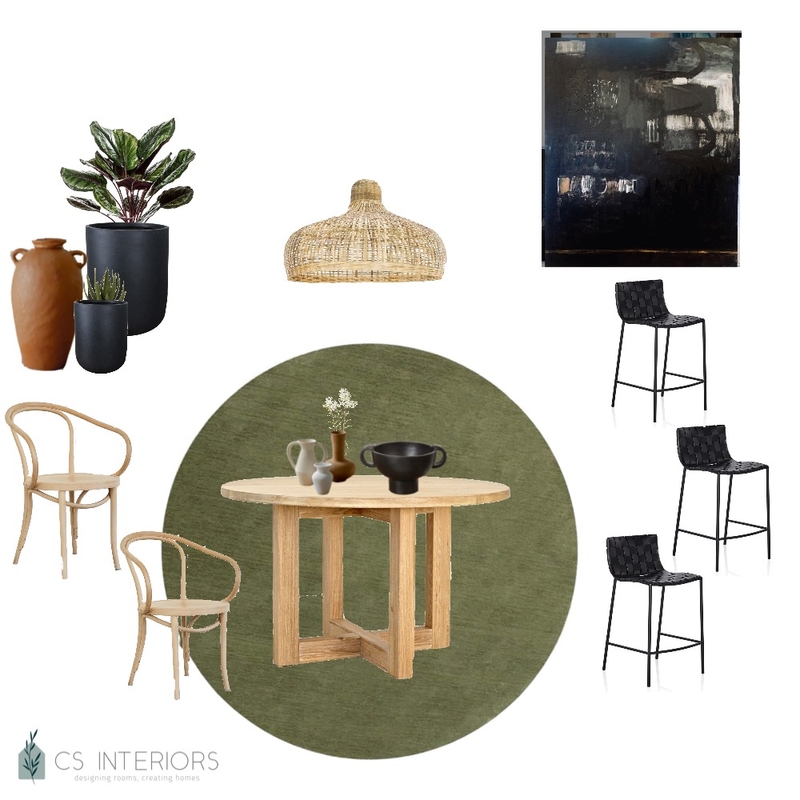 Dining/ Kitchen Soni- Green Rug Mood Board by CSInteriors on Style Sourcebook